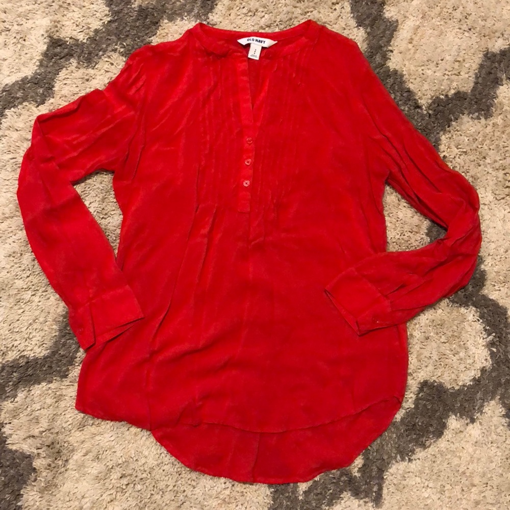 Coral button tunic